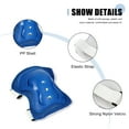 thumbnail image 3 of Unique Bargains Skate Knee Elbow Guard Support Protection Pad White Blue 6 in 1 set, 3 of 5