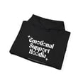 thumbnail image 4 of Emotional Support Unisex Heavy Blend™ Hooded Sweatshirt (4XL, Black), 4 of 4