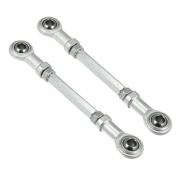 Unique Bargains 2 Pcs M8 80mm Tige de Direction Réglable Rotule pour 49cc ATV Électrique Go Kart Direction Colonne Suspension