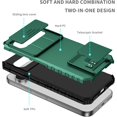 thumbnail image 5 of KOMI Compatible with Google Pixel 9/Pixel 9 Pro Case, Built in Slide Camera Lens Cover, Invisible Kickstand,Shockproof Full Body Protective Phone Cover (Green), 5 of 5