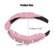 thumbnail image 4 of Satén Anudado Perla Diadema, para Mujeres, Rosa, 1.1 Pulgada Ancho, 4 of 7
