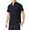 *1-Black, variant on VBVC No Boundarie Men's Drying Short Sleeve T-Shirt with Button,Summer Muscle Breathable Basic Tees For Men,Navy,S-3XL