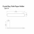 thumbnail image 2 of ZLINE Crystal Bay Toilet Paper Holder in Brushed Nickel (CBY-TP-BN), 2 of 2