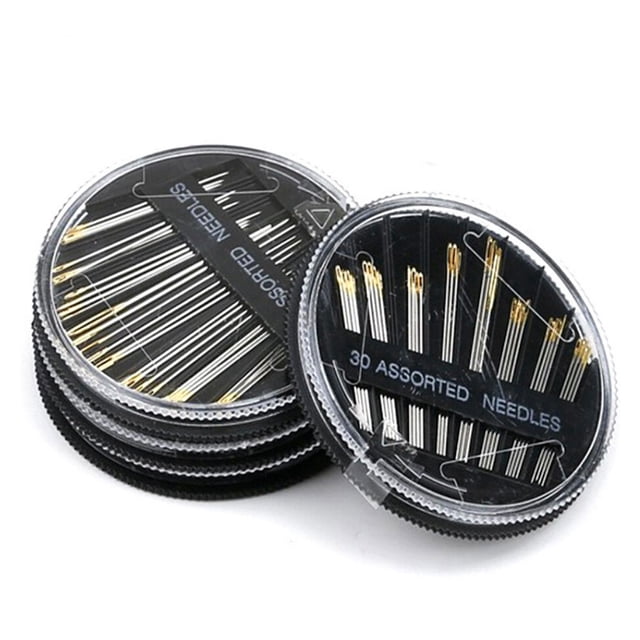 Embroidery Needles for Hand Sewing 30Pcs Assorted Hand Sewing Needles Embroidery Mending Quilt Sew Case