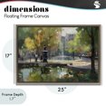 thumbnail image 4 of Stupell Industries Transitional Autumn Reflections at Park Fountain Brown Floating Frame Canvas Art, 25 x 17, by Creative Studio, 4 of 8