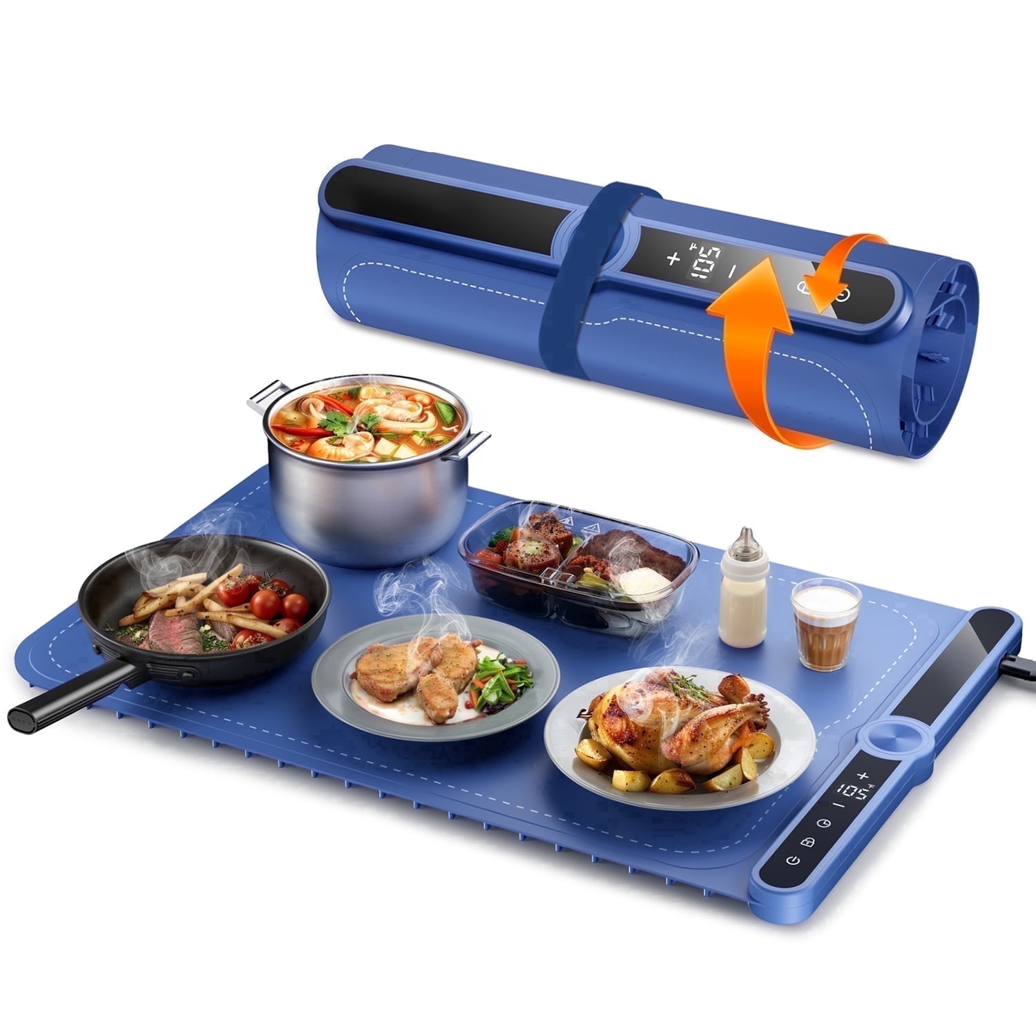 Chefman, Electric Warming Tray, 21x16 Inch, Adjustable Temperature