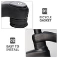 thumbnail image 3 of Raindrops 1 Set of Bike Pedal Washers Black Plastic Cycling, 3 of 8