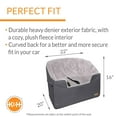 thumbnail image 3 of K&H Pet Products Bucket Booster Pet Seat Gray/Gray Large, 3 of 9