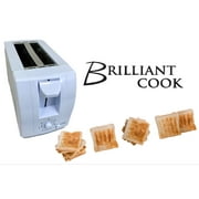 Brilliant Cook Compact Smart 2 Slice Toaster