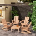 thumbnail image 2 of Shoreside Modern 32" Conversation Table, Teak, 2 of 5