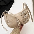 thumbnail image 2 of Bolso Informal para Mujer Hobo Elegante PU Con Correa Ajustable Y2K Gran Capacidad, 2 of 9