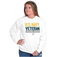 thumbnail image 4 of US Navy Logo Veteran Anchors Aweigh Unisex Plus Size Sweatshirt Brisco Brands 3X, 4 of 5