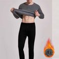 thumbnail image 2 of DYTTDG Men’s Thermal Underwear 2‑Piece Set, Soft Long Sleeve Top & Long Pants, Solid Color Base Layer, Lightweight Warm Knit Loungewear for Fall Winter Daily Wear, 2 of 7