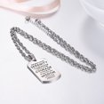 thumbnail image 3 of PROSTEEL Collar con forma de cruz con etiqueta de perro para hombres, niños, cadena colgante de plata de acero inoxidable, versículo de la Biblia, inspirador, religioso, cristiano, joyería, regalos, 3 of 7
