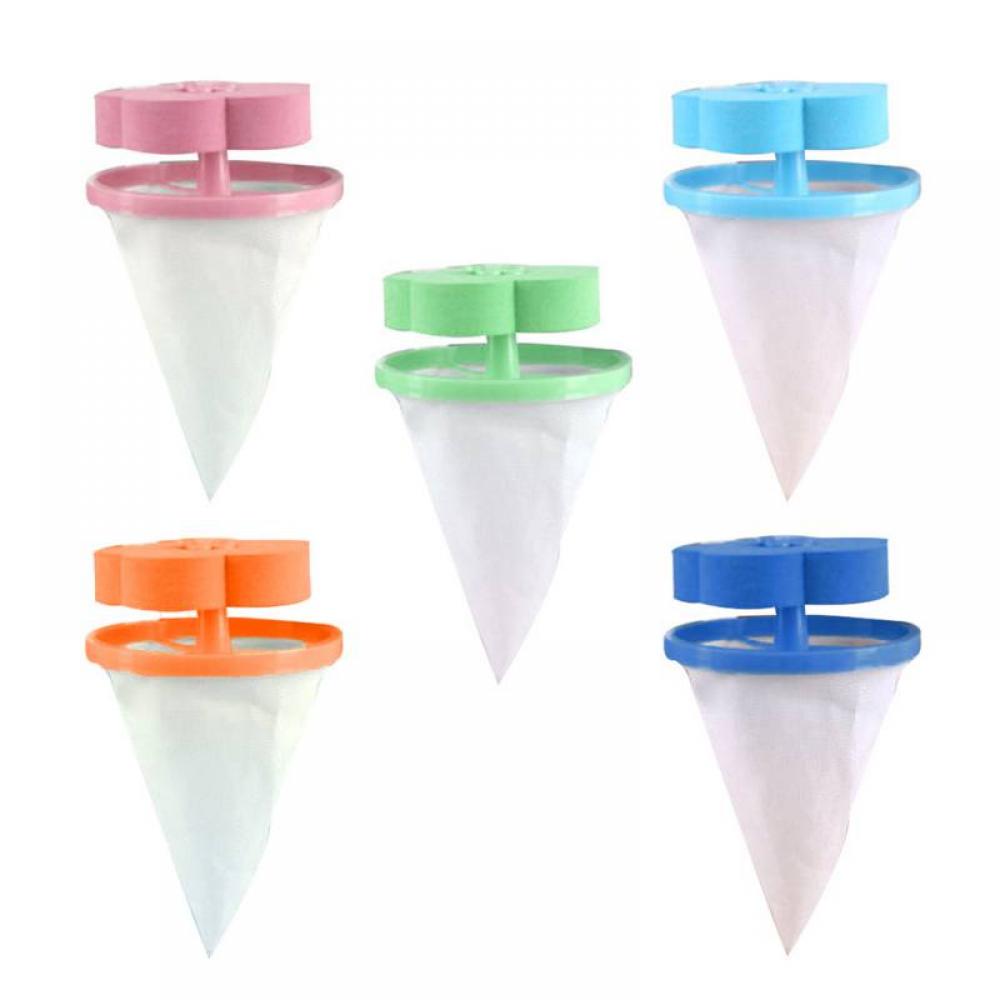 Reusable Washing Machine Floating Lint Mesh Bag Portable Washer Lint