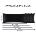 thumbnail image 7 of PiccoCasa 100% Cotton Body Pillowcase Soft Hidden Zipper Black 20"x72", 7 of 7