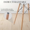thumbnail image 5 of Mesa De Comedor Redonda Estilo Eames Minimalista Moderna blanco 6.49 pulg Pido Todo E-MDCR4M-WH, 5 of 5
