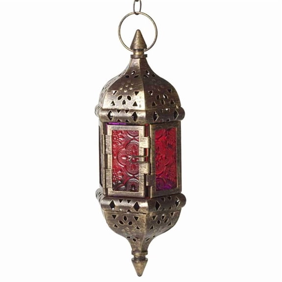 Osfvolr Vintage Nordic Candle Holder Lanterns Candles Aesthetic Hanging Lantern Iron Lantern Black Home Decor Wedding Room