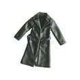 thumbnail image 3 of Figura masculina cortavientos largo, disfraz de figura masculina, ropa, decoración de muñecas, chaqueta de muñeca de cuero PU elegante, figura de, 3 of 9