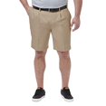 thumbnail image 2 of Haggar Short Homme Cool 18 Pro Coupe Classique Extensible Uni Plissé devant, Kaki, 44, 2 of 4