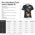 thumbnail image 4 of Bixox Men's Space Printed Short Sleeve Skinny Athletic T-Shirt, 4 of 6