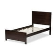 thumbnail image 4 of Baxton Studio Catalina Modern Classic Mission Style Dark Brown-Finished Wood Twin Platform Bed, 4 of 8