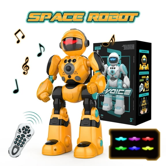 Robot Toy for Kids,Remote Control Toy with Gesture and Sensing, Voice Recording and Playback, Programmable Robot Toy for Age 4 5 6 7 8 Year Old Boys and Girs,Perfect Birthday Gift