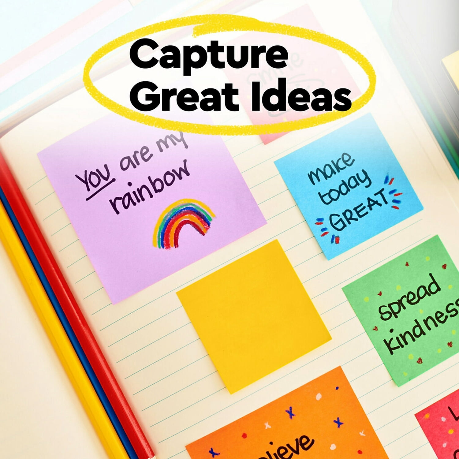 Post-it Super Sticky Pop-up Notes 3" x 3" Playful Primaries Collection 90 Sheet/Pad 18 Pads/Pack