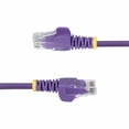 thumbnail image 4 of StarTech 2ft Purple Slim CAT6 Ethernet Cable, Snagless RJ45, LSZH, 28AWG Pure Bare Copper, Slim Network Patch Cable/Cord, 4 of 5