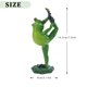 thumbnail image 2 of Resina Jardín Rana Estatua Artesanía Yoga Ranas Animal Estatuilla Ornamento (D), 2 of 7