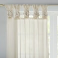thumbnail image 5 of Madison Park DIY Twisted Tab Sheer Window Curtain Panel, Ivory - 95" Panel, 5 of 5