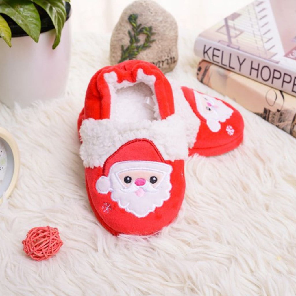 Girls christmas slippers deals