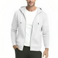 thumbnail image 4 of Men's 300g Cotton Zipper Hoodie Casual Sweatshirt with Pocket, 4 of 9
