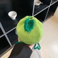 thumbnail image 3 of Bolso de ganchillo para mujer bolso de lana con cordón regalo con encanto en forma de naranja para amigos FLhrweasw Nuevo, 3 of 9