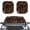 Autumn Mushroom Pattern, variant on Pzuqiu Classic Brown Leopard Print Car Windshield Sun Shade, 2 Pack Portable Car Windshield Sunshade for Truck Van SUV