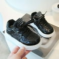 thumbnail image 6 of HXWCHs Girls' Everyday Sneakers Lightweight Cushioned Casual Shoes with Flexible Sole for Kids4-4.5 Years Black, 6 of 6