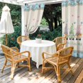 thumbnail image 4 of Outdoor Curtains for Patio Waterproof, Easter Outdoor Privacy Panels Grommet, Spring Gnomes Flowers Rabbit Eggs Blue Check Blackout Outside Curtains for Porch/Cabana/Pergola/Gazebo 54"x95", 1 Panel, 4 of 8
