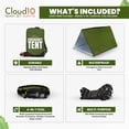 thumbnail image 2 of Carpa de emergencia CloudTen ligera para 2 personas de mylar para supervivencia, 2 of 9