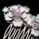 thumbnail image 4 of 2 Piezas Boda Nupcial Pta Flor Cristal Pinzas para El Cabello Peine Joyería - Púrpura, tal se describe Macarena Flor de la horquilla china, 4 of 7