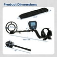 thumbnail image 3 of Gymax Professional Metal Detector for Adults Waterproof Pinpoint Advanced DSP Chip, 3 of 10