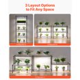 thumbnail image 2 of VEVOR Plant Shelf with Grow Lights, 71 in Tall Indoor Plant Stand with Wheels, 192W 5000K Full Spectrum Grow Lights, Heavy Duty Metal Plants Display Rack,, 2 of 9