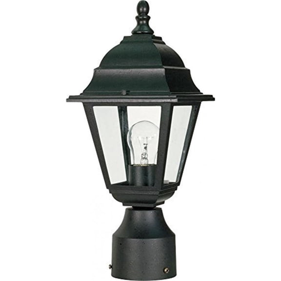 Nuvo 60-548 - Briton - 1 Light - 14" - Post Lantern - w/ Clear Glass