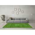 thumbnail image 3 of Ahgly Company Indoor Rectangle Abstract Green Modern Area Rugs, 2' x 3', 3 of 4