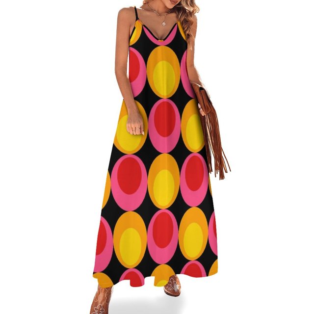 Vestido sin mangas retro mod de los años 60 vestidos de noche para mujer vestidos de dama verano 2024