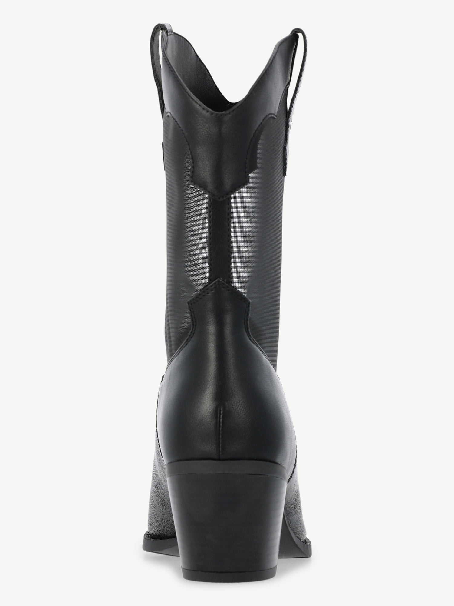 No Boundaries Women's Sheer Mesh Western Boots