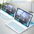 thumbnail image 4 of Bluetooth Keyboard Case with Mouse for Samsung Galaxy Tab S10 FE Plus 13.1 inch 2025 SM-X620/X626B/X626 Protective Cover with Wireless Mouse / Keyboard, 4 of 7