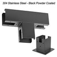 thumbnail image 3 of Steel Woodwork Pergola Kit Elevated Wood Stand T Bracket Hardware for 4X4 Lumber, 3 of 8