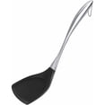thumbnail image 1 of Espátula para wok de silicona antiadherente flexible con mango de acero inoxidable duradero, pala para cocinar pescado, huevos, tortillas, panqueques, hamburguesas, 13,3 pulgadas,, 1 of 5