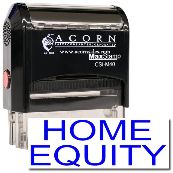 Large Self-Inking Home Equity Stamp with Pink Ink
