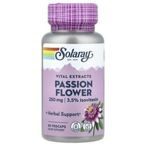 Solaray Passion Flower Extract 250 mg - 60 Vegetarian Capsules